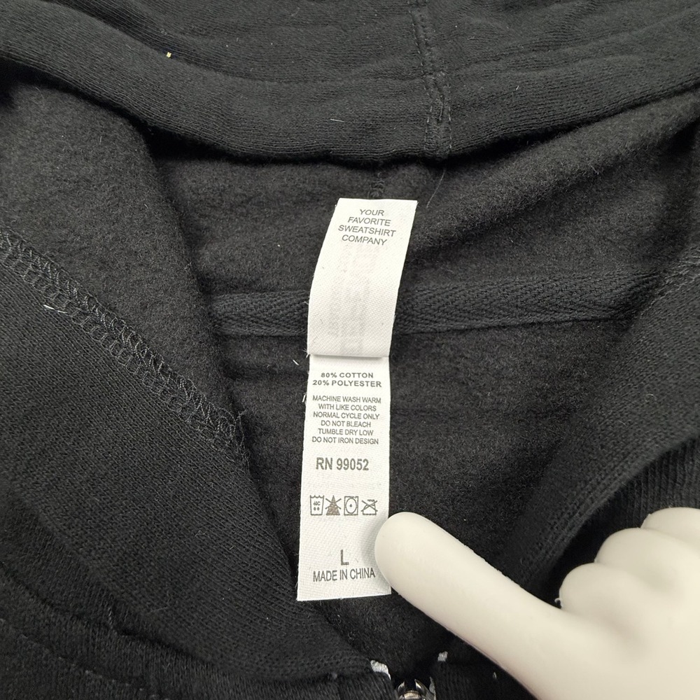 24kGoldn Better Late Than Never Tour Black Zip Up Hoodie Mens Large Independent - Picture 4 of 6